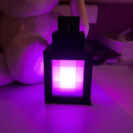 Minecraft LED Night Light with Rechargeable Type-C